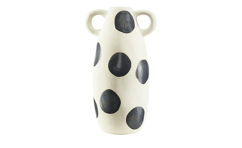 HOME STORY Vase Punkte   ¦ creme ¦ Steinzeug ¦ Maße (cm): H: 35  Ø: 20 Acce günstig online kaufen