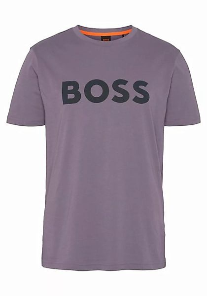BOSS ORANGE T-Shirt Thinking 1 mit großem BOSS Druck auf der Brust günstig online kaufen