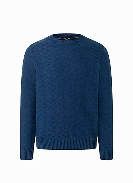 MAERZ Muenchen Strickfleece-Pullover Pullover Rundhals 1/1 Arm günstig online kaufen