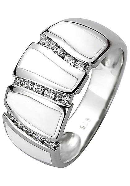 JOBO Fingerring, 925 Silber mit weißer günstig online kaufen