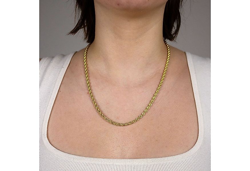HOPLO Goldkette Goldkette Kordelkette Armkette Breite 3,3 mm 19 cm 585-14 K günstig online kaufen