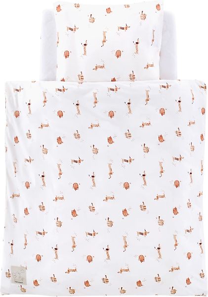 Träumeland Babybettwäsche "Jersey Cats & Dogs" 2 Stk. mit niedlichem Allove günstig online kaufen