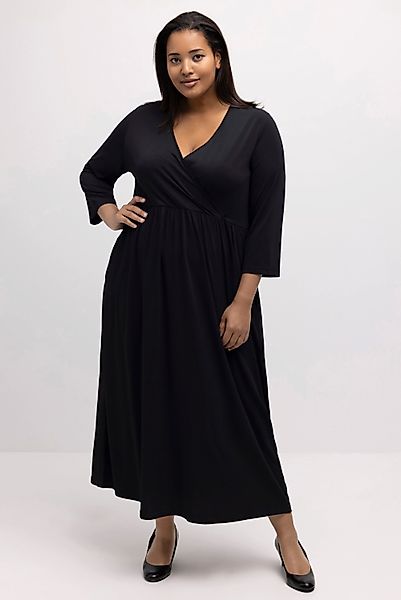Ulla Popken Maxikleid Midikleid Punkte Wickeloptik günstig online kaufen
