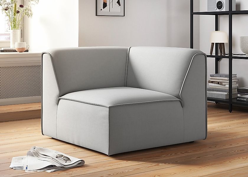 RAUM.ID Sofa-Eckelement "Merid, Sofaelement, Maße B/T/H: 97/97/46 cm", als günstig online kaufen