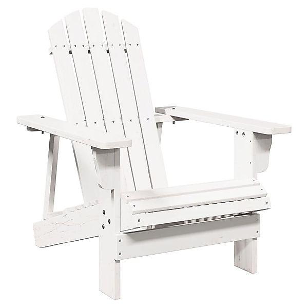 vidaXL Gartenstuhl Adirondack-Stuhl Weiß 69x85x90,5 cm günstig online kaufen