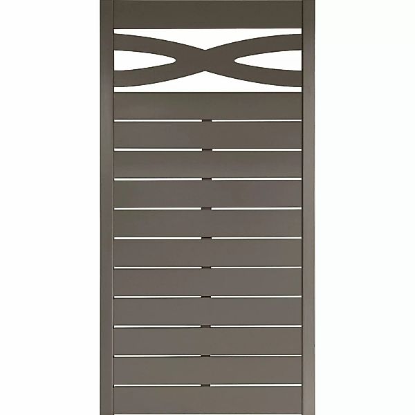 Zaunelement Geneva LS Gerade 180 cm x 90 cm Grau günstig online kaufen