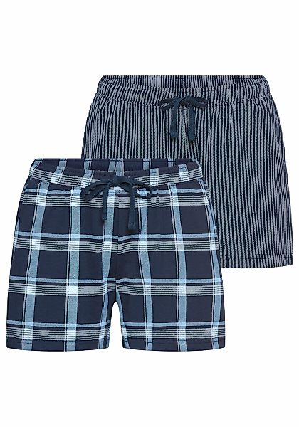 Vivance Dreams Pyjamashorts mit Streifen oder Karos günstig online kaufen