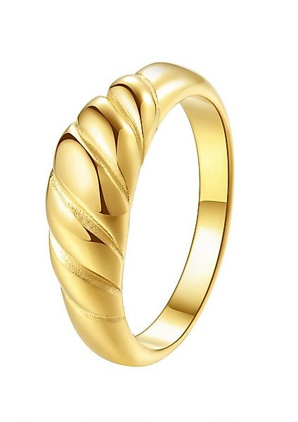 Hey Happiness Fingerring Damen Croissant 18K vergoldet, massiv, Edelstahl F günstig online kaufen