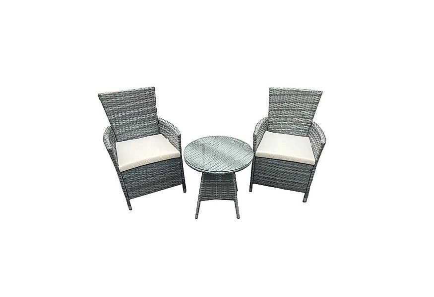 HTI-Living Garten-Essgruppe Outdoor Möbel mit Sitzkissen und Glasplatte, (S günstig online kaufen