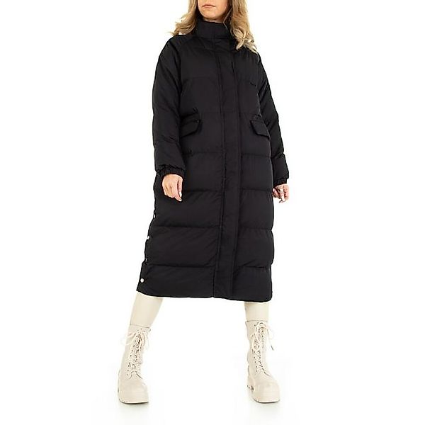 Ital-Design Wintermantel Damen Freizeit (78178689) Gefüttert Mantel in Schw günstig online kaufen