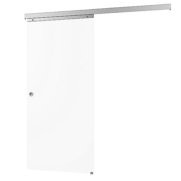 inova Glasschiebetür Klarglas 755 x 2035 mm Komplettset mit Griffmuschel in günstig online kaufen