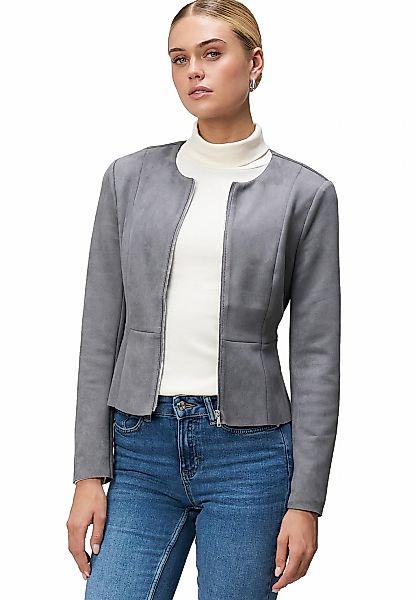 Zero Jackenblazer "Damen Wildlederoptik" Plain/ohne Details günstig online kaufen