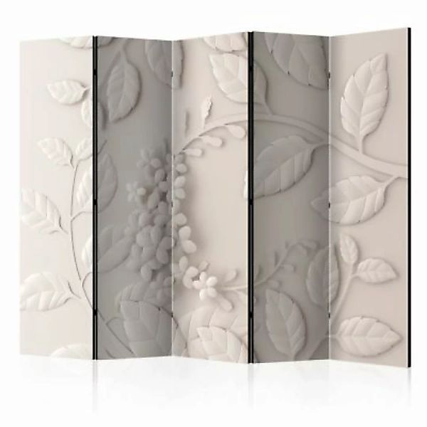 artgeist Paravent Paper Flowers (Cream) II [Room Dividers] beige Gr. 225 x günstig online kaufen