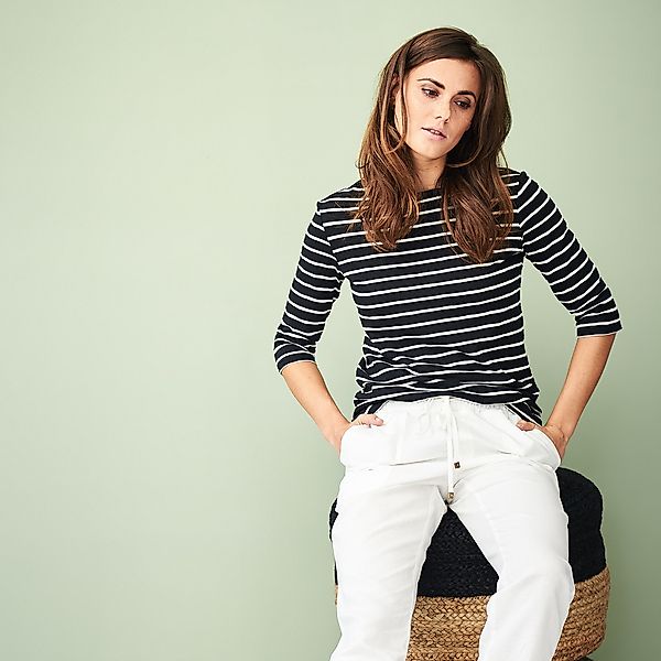 LIVING CRAFTS Sweatshirt Living Crafts Bio-Damen-Langarmshirt 'Chloe' 3/4 A günstig online kaufen
