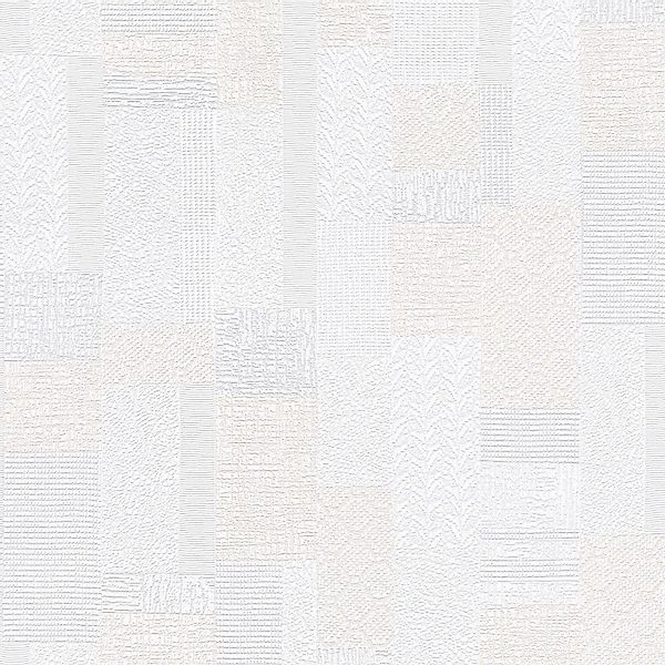 Bricoflor Helle Tapete mit Patchwork Muster Vintage Vliestapete in Creme We günstig online kaufen