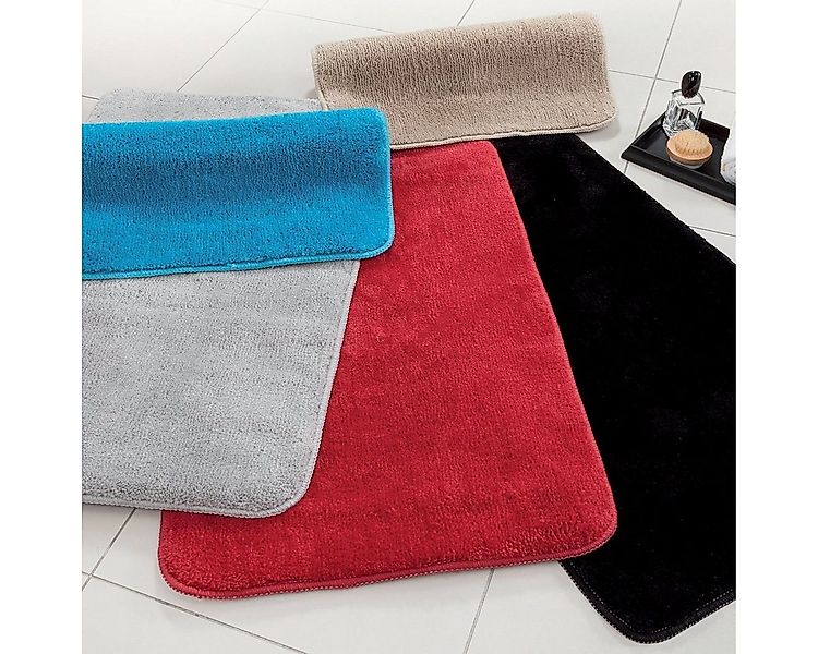 spirella Badematte ROSARIO, rechteckig, Höhe: 12 mm, Badteppich Velours, 10 günstig online kaufen