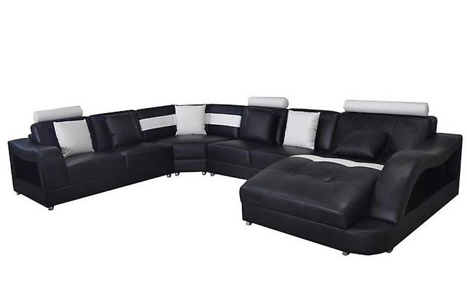 Xlmoebel Sofa Moderne U-Form Wohnlandschaft aus Leder mit USB-Anschluss für günstig online kaufen