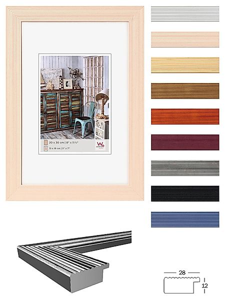 Walther Design Bilderrahmen Holzrahmen Grado diverse Farben und Formate günstig online kaufen