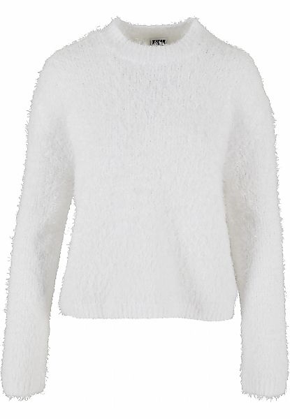 URBAN CLASSICS Fleecepullover "Urban Classics Damen Ladies Feather Mock Nec günstig online kaufen
