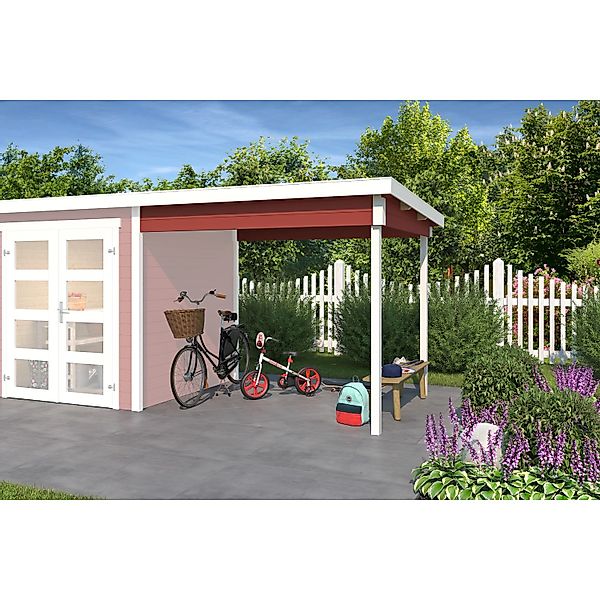 Dachverlängerung Schwedenrot für Zambezi 28 mm Fundamentmaß 250 x 200 cm günstig online kaufen