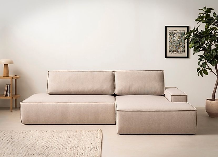 Home affaire Ecksofa »SHERWOOD, Schlafsofa in L-Form offen (275cm), Cord, L günstig online kaufen