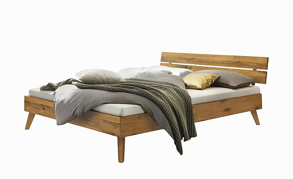 HASENA Massivholzbett  Ortona ¦ holzfarben ¦ Maße (cm): B: 186 H: 81 Betten günstig online kaufen