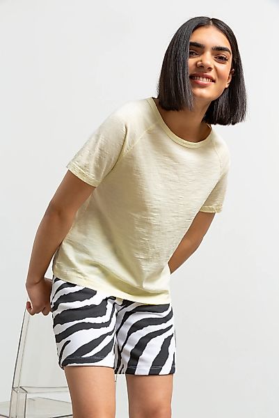 SENSES.THE LABEL Rundhalsshirt aus Baumwolle günstig online kaufen