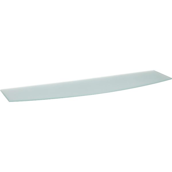Glasregal Bransley 0,6 cm x 80 cm x 20 cm Gebogen Satiniert günstig online kaufen