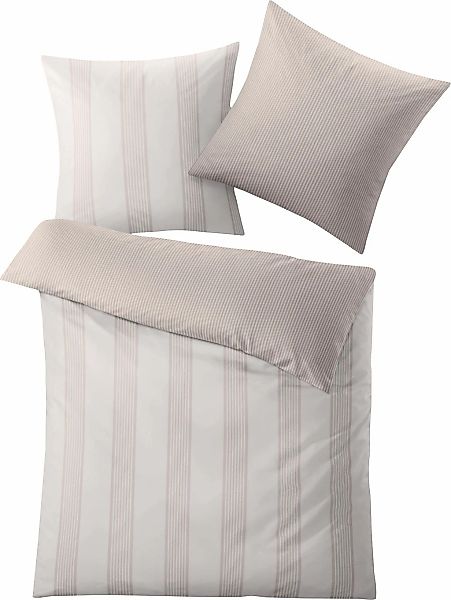 Kleine Wolke Wendebettwäsche "Lina" 2 Stk. tlg. im eleganten Streifendesign günstig online kaufen