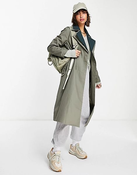 Fashion Union – Oversize-Trenchcoat mit doppeltem, kontrastierendem Kragen- günstig online kaufen