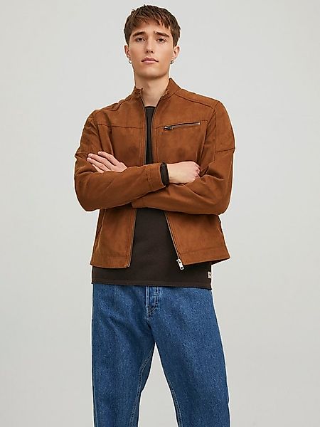 Jack & Jones Lederimitatjacke JJEROCKY in Kunstlederoptik mit Reißverschlus günstig online kaufen