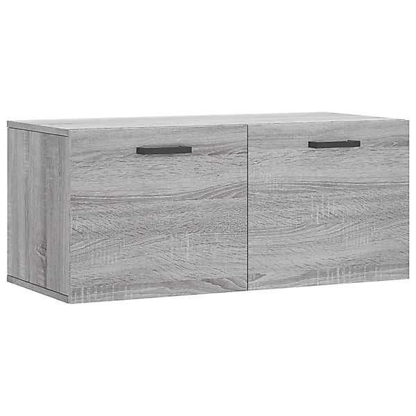 vidaXL Hängeschrank Wandschrank Grau Sonoma 80x36,5x35 günstig online kaufen