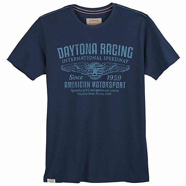 redfield Rundhalsshirt Große Größen Herren T-Shirt Daytona Racing denimblau günstig online kaufen