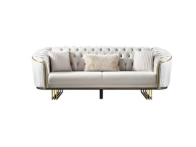 JVmoebel 3-Sitzer Designer Sofa Moderner 3 Sitzer Polster Luxuriöses Wohnzi günstig online kaufen
