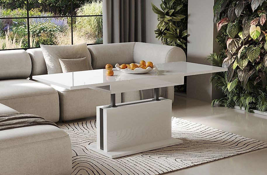 Endo-Moebel Couchtisch Solaris 110-170 cm Doppellift günstig online kaufen
