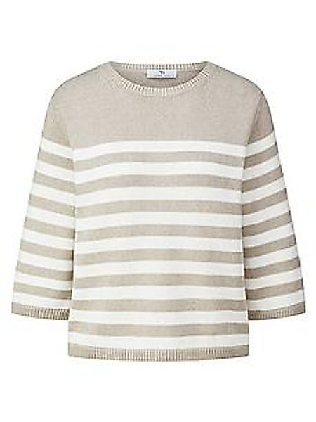 Rundhals-Pullover Peter Hahn beige günstig online kaufen