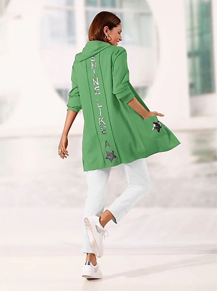 Inspirationen Shirtjacke "Long-Shirtjacke" 1 Stk. tlg. günstig online kaufen