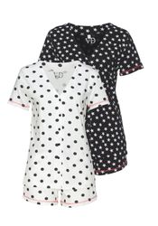 Vivance Dreams Shorty 2 Stück, 4 Stk. tlg., mit großen Punkten und Sternen günstig online kaufen