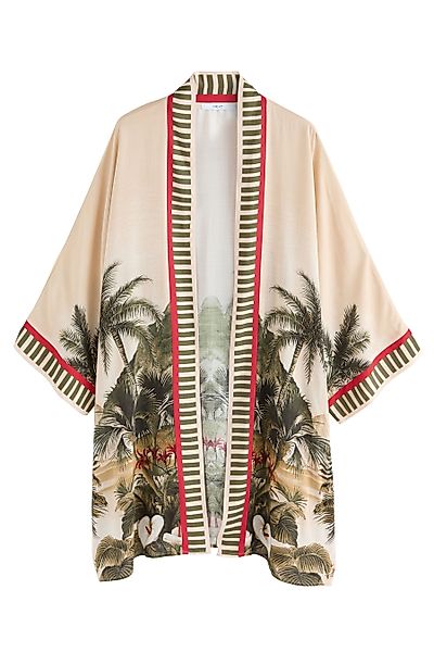 Next Kimono Lange Kimono-Jacke, Viskose (LENZING™ günstig online kaufen