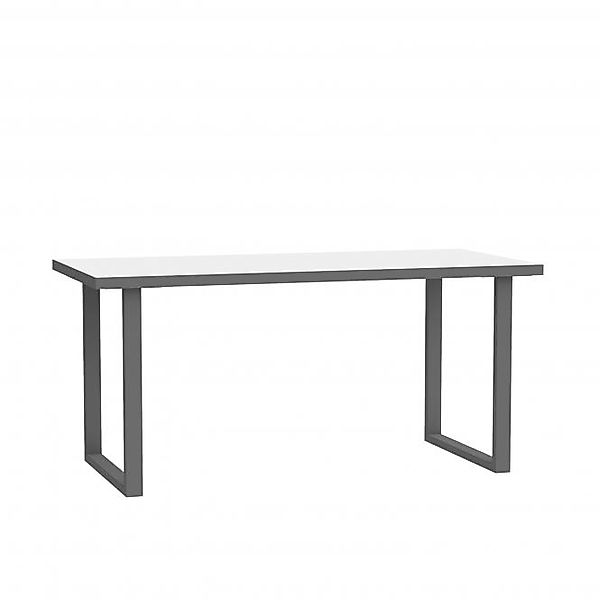 Schreibtisch 160cm KEFLAVIK von Forte Weiß günstig online kaufen
