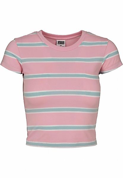 URBAN CLASSICS T-Shirt "Urban Classics Damen Ladies Stripe Cropped Tee" 1 S günstig online kaufen
