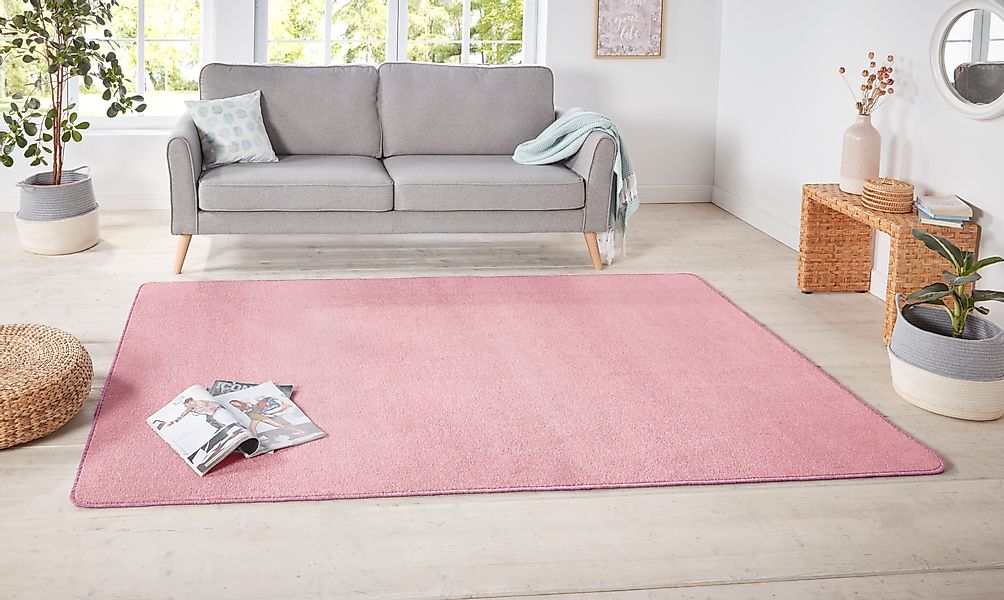 HANSE Home Teppich »Shashi«, rechteckig, 8,5 mm Höhe, Kurzflor, Unifarben, günstig online kaufen