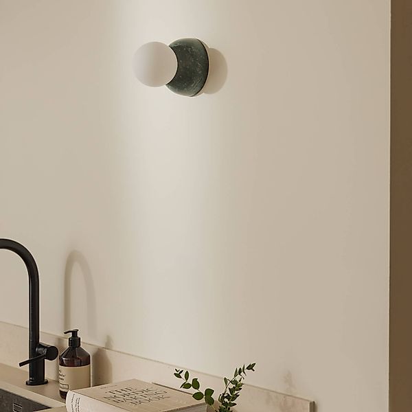 Globen Lighting Wandleuchte Torrano 13, grün, Glas, IP44 günstig online kaufen