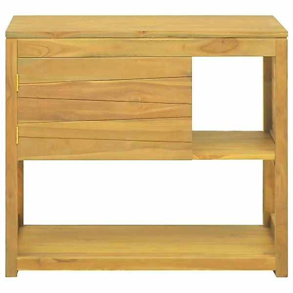 vidaXL Badschrank 85x40x75 cm Massivholz Teak günstig online kaufen