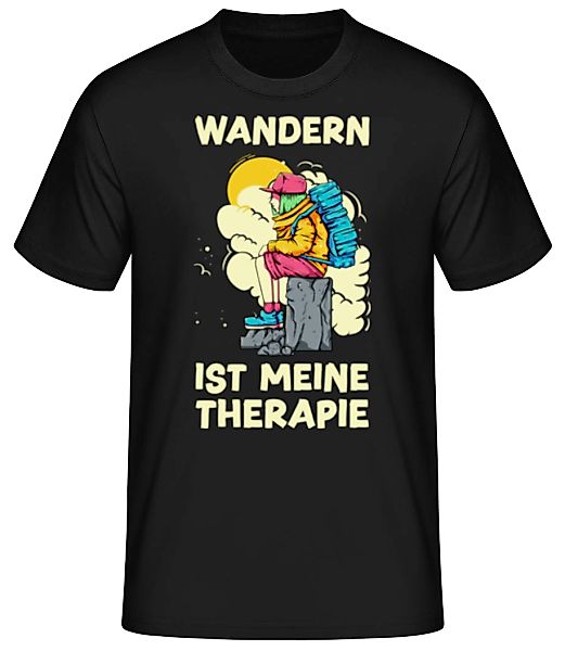 Wandern Ist Meine Therapie · Männer Basic T-Shirt günstig online kaufen