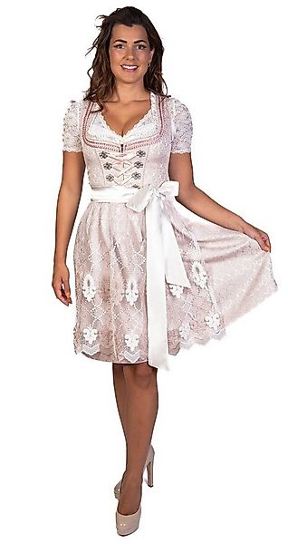 Trachtl Dirndl Susi Trachtenkleid ROSA/WEISS 2.TLG günstig online kaufen