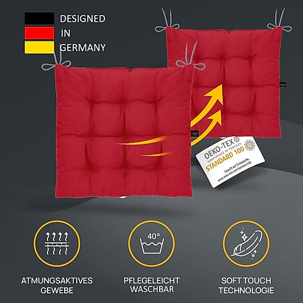 LILENO HOME Stuhlkissen Sitzkissen für Gartenstuhl, günstig online kaufen