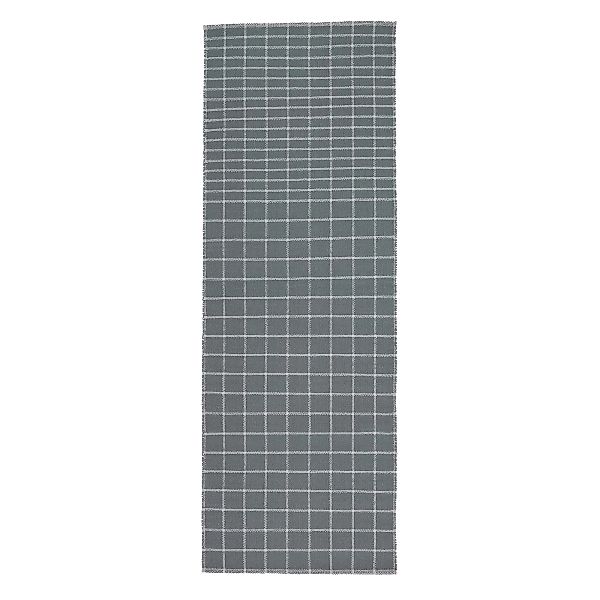 Nanimarquina - Tiles 2 Teppichläufer 80x240cm - dunkelgrau/handgewebt/Ausfü günstig online kaufen