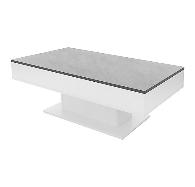 ML-DESIGN Couchtisch Beistelltisch mit 2 Staufächern unter Schiebeplatte Tr günstig online kaufen