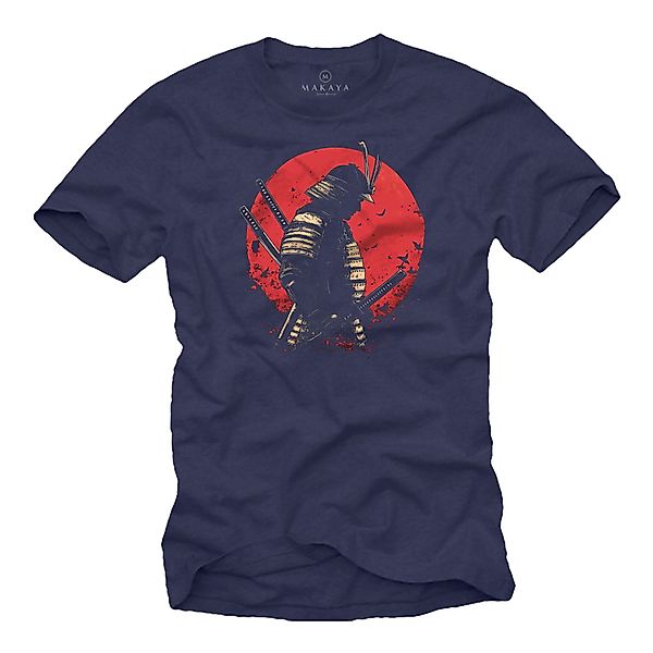 MAKAYA Print-Shirt Japan Style Samurai Design günstig online kaufen
